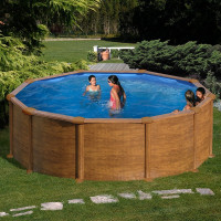 Piscina desmontable Gre Mauritius circular madera