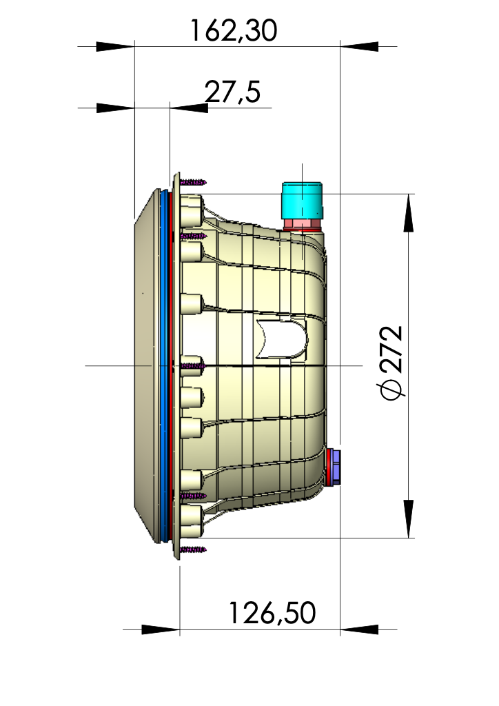 Proyector AstralPool STD/Piscina prefabricada sin cable sin lampara